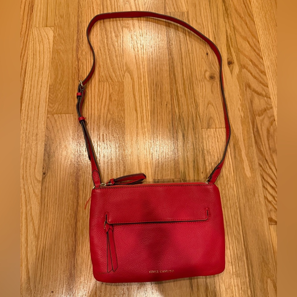 Vince Camuto red crossbody bag